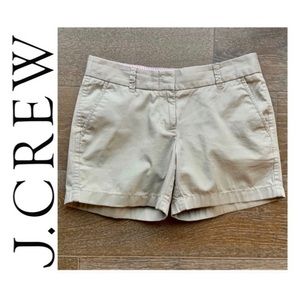 J. CREW KHAKI CHINO SHORTS